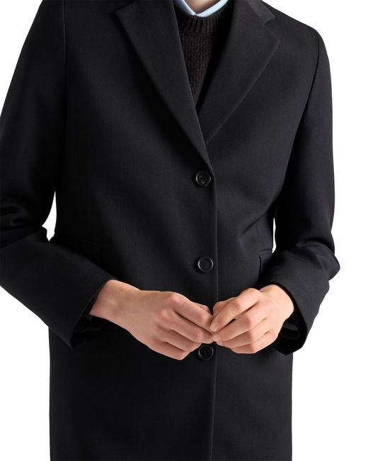 Prada Black Single-Breasted Gabardine Jacket