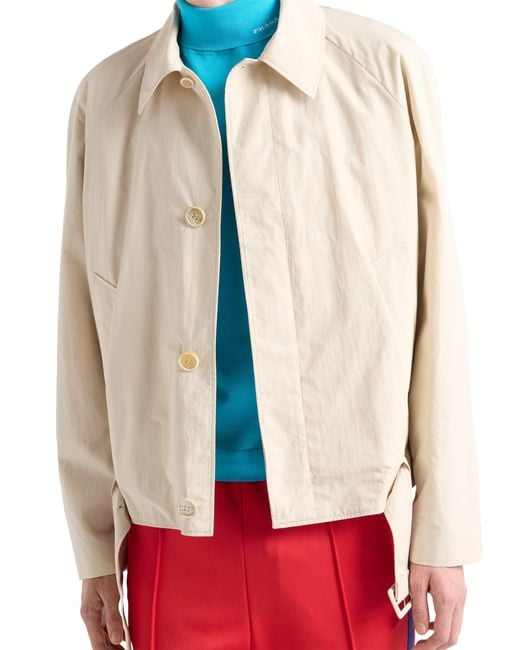 Prada White Cotton Jacket for men