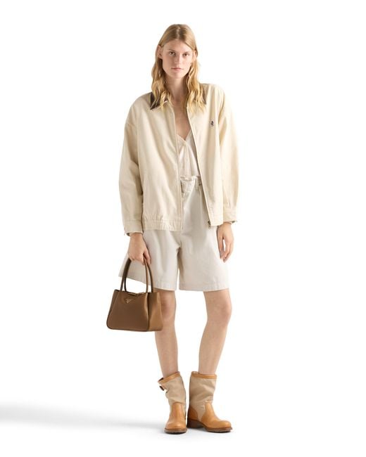 Borsa A Mano Liaison Small di Prada in Brown