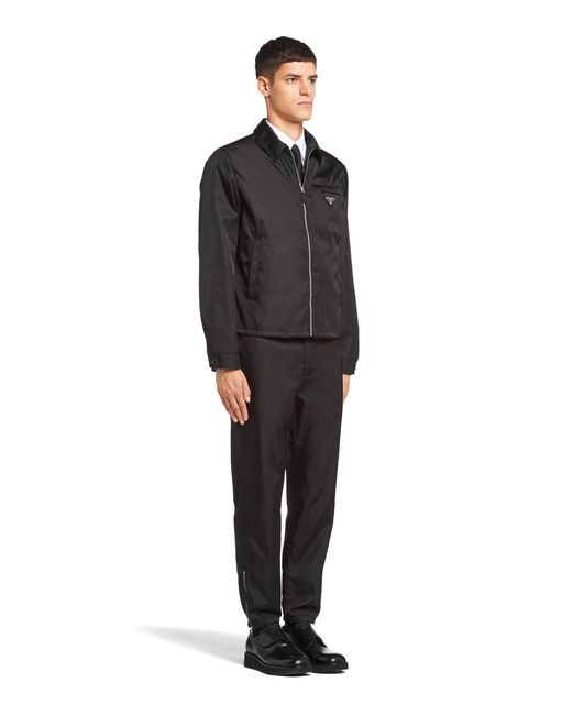 Prada Black Re-nylon Blouson Jacket for men