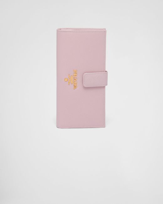 Prada Pink Large Saffiano Leather Wallet