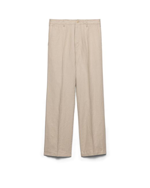 Prada Natural Linen Pants for men