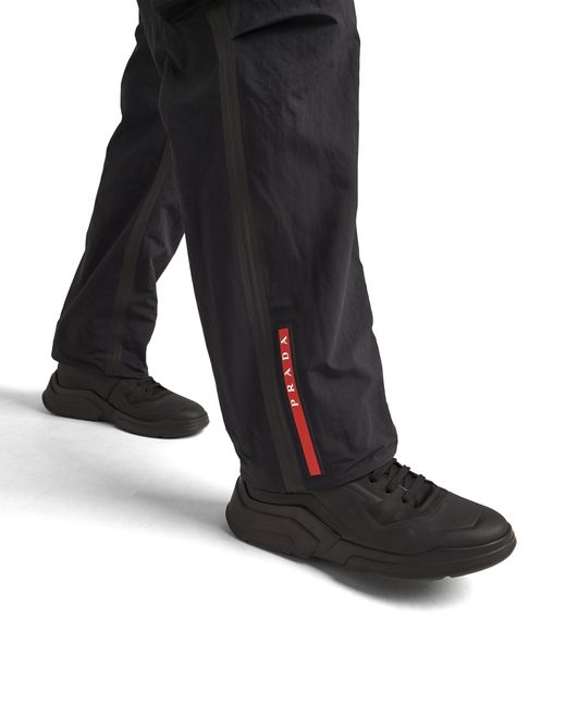 Prada Blue Light Technical Fabric Pants for men