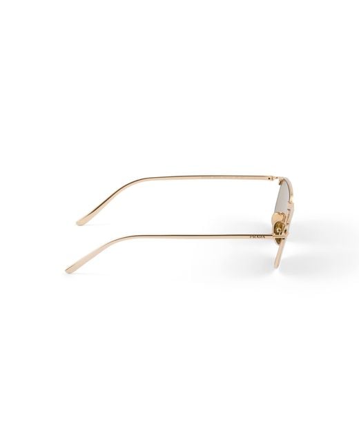 Prada Natural Sunglasses With Logo for men