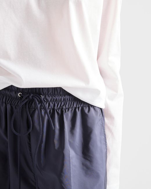 Prada White Cotton Long-Sleeve T-Shirt