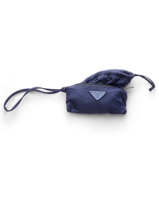 Prada Blue Foldable Re-Nylon Pouch