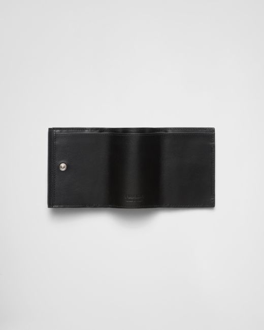 Prada White Small Leather Wallet for men