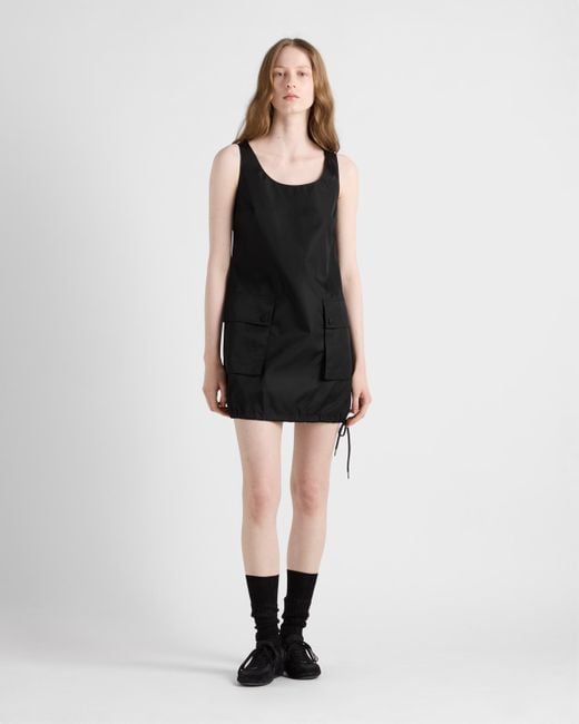 Prada Black Sleeveless Re-Nylon Dress