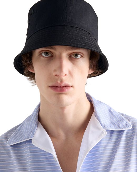 Cappello Da Pescatore di Prada in Black da Uomo