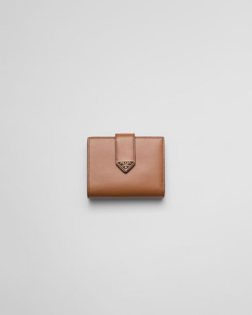 Prada White Small Leather Wallet