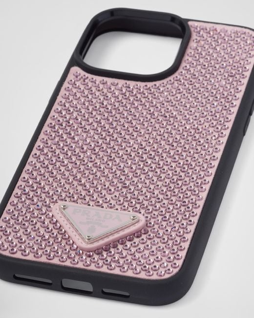 Cover Per Iphone 14 Pro Max di Prada in Pink