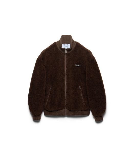 Prada Brown Fleece Jacket