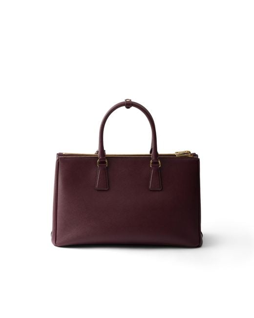 Prada Purple Galleria Large Saffiano Leather Bag