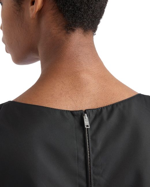 Prada Black Re-Nylon Mini-Dress
