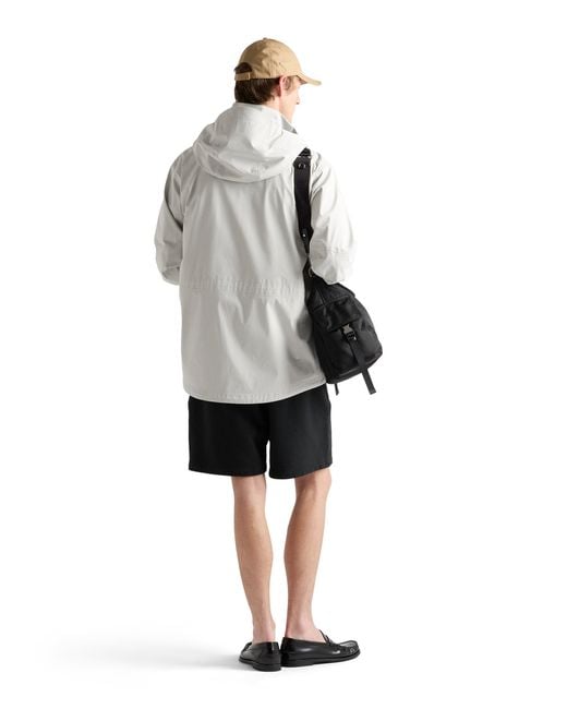 Prada White Technical Fabric Jacket, Chalk for men