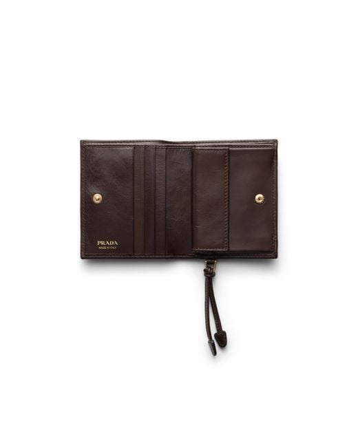 Prada Brown Small Leather Wallet