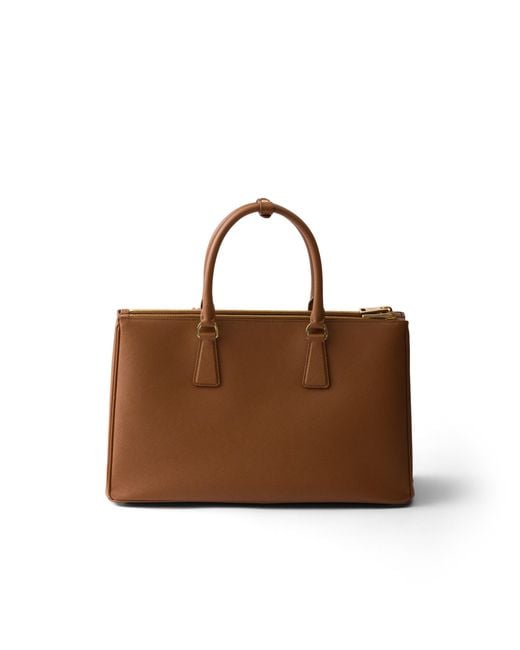 Prada Brown Galleria Large Saffiano Leather Bag