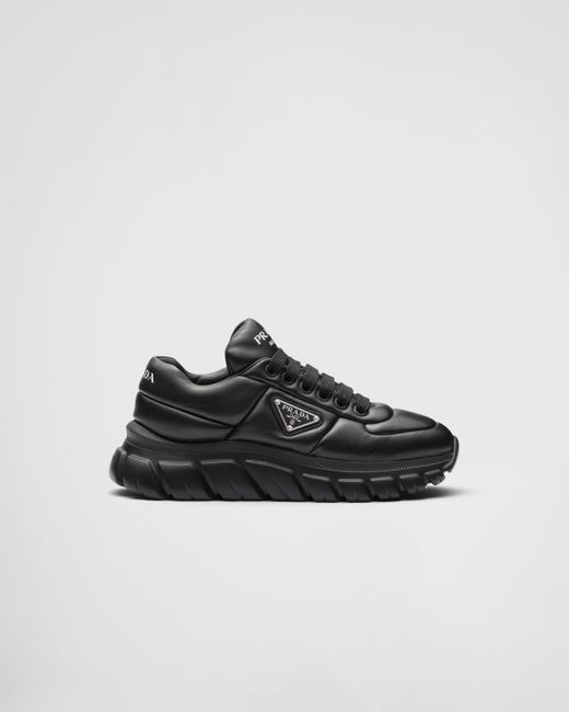 Sneakers In Nappa Imbottita di Prada in Black