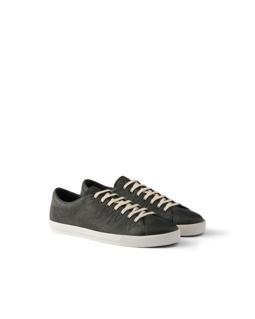 Zapatillas De Piel Prada de hombre de color Black