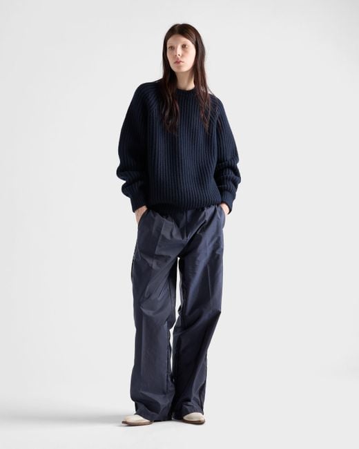 Prada Blue Lightweight Re-Nylon Pants