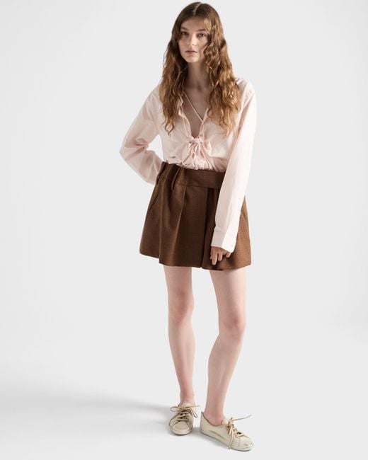 Prada Pink Hemd Aus Baumwolle