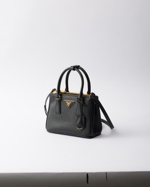 Prada Black Galleria Mini Saffiano Leather Bag