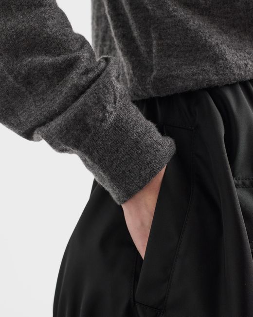 Prada Black Re-Nylon Circle Skirt