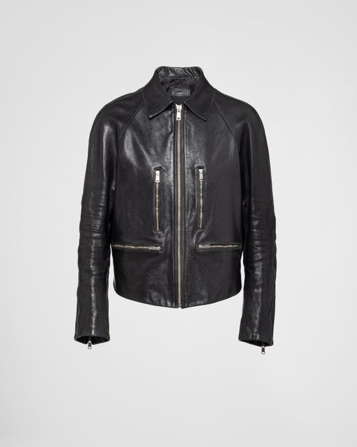 Prada Black Leather Jacket for men