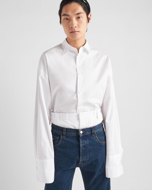 Camicia Oversize di Prada in White da Uomo