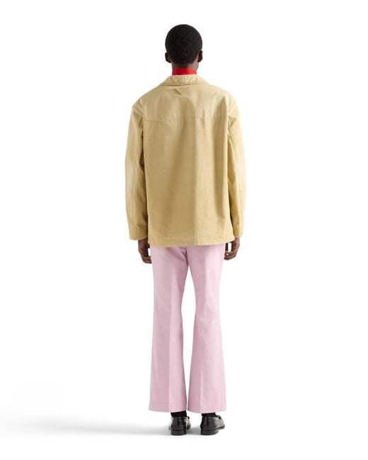 Prada Natural Cotton Blouson Jacket for men