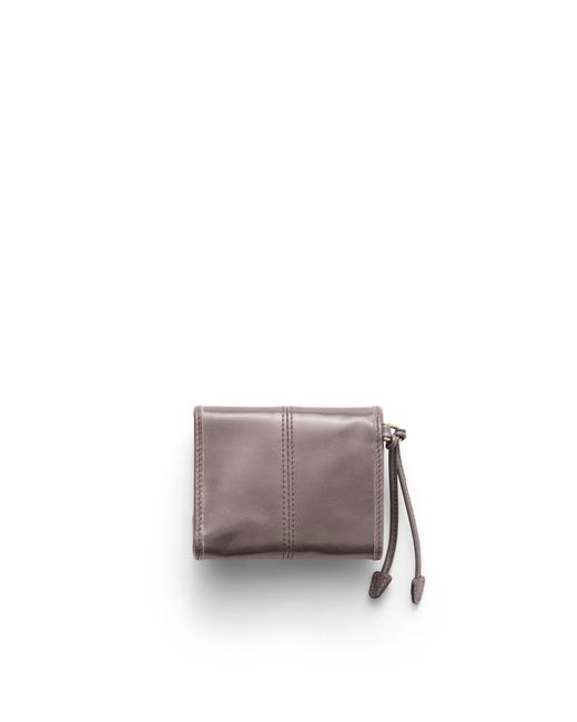 Prada Gray Small Leather Wallet