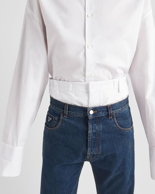 Camicia Oversize di Prada in White da Uomo