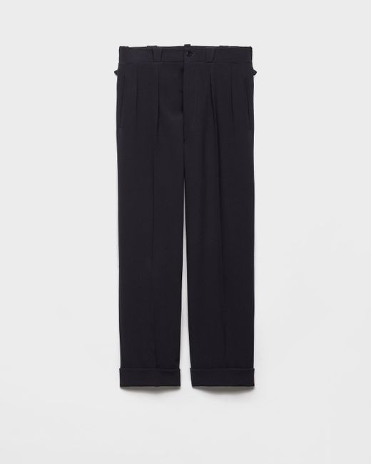 Pantalon En Laine Prada pour homme en coloris Blue