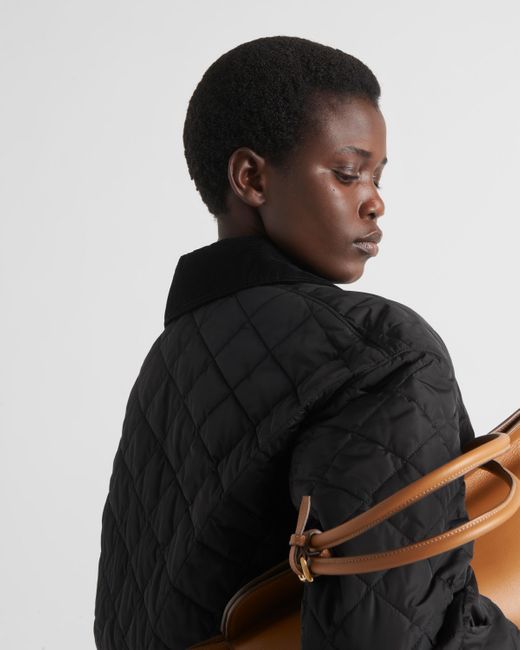 Prada Black Light Re-Nylon Cropped Jacket