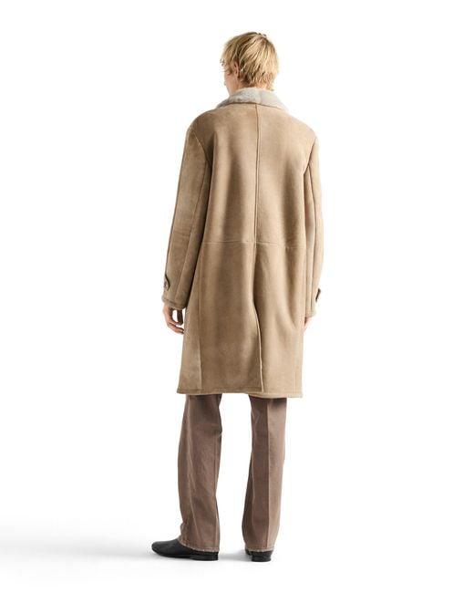 Prada Natural Shearling Coat for men
