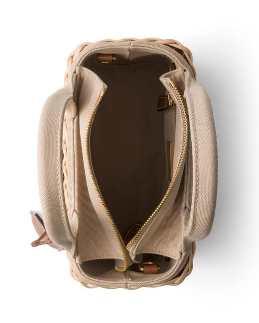 Borsa Shopping Small di Prada in Metallic