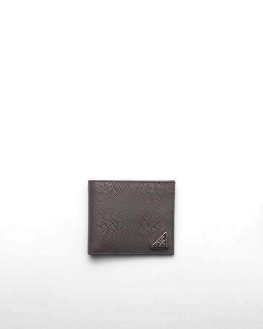 Prada White Saffiano Leather Wallet for men