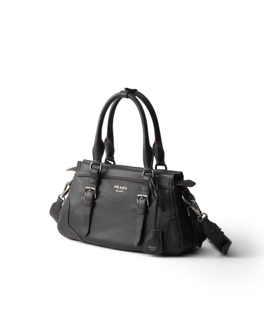 Prada Black Large Leather Tote Bag