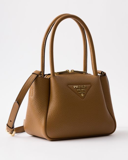 Prada White Liaison Mini Leather Handbag