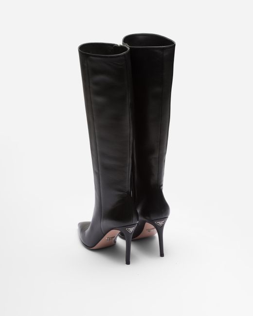 Prada Black Nappa Leather Boots