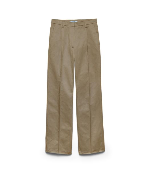 Prada Natural Chino Pants, Clay