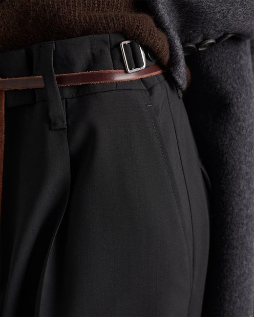 Prada Black Light Wool Pants