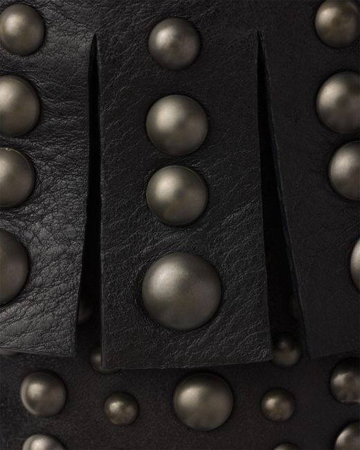Prada Black Monolith Studded Leather Loafers