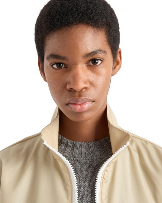 Prada Natural Re-Nylon Blouson Jacket