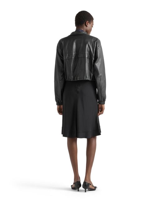 Prada Black Nappa Leather Jacket