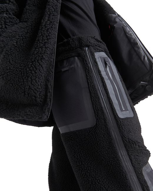 Prada Black Technical Fleece Ski Pants for men