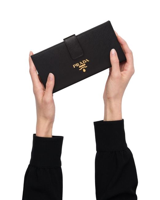 Prada Multicolor Large Saffiano Leather Wallet