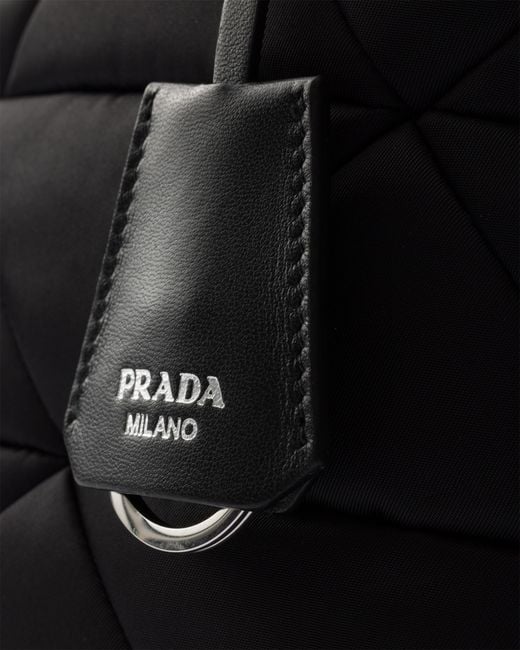 Prada Black Padded Re-Nylon Tote Bag