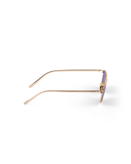 Prada Purple Sunglasses With Logo for men