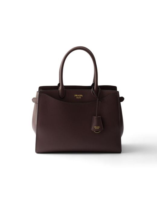 Prada Multicolor Prelude Large Leather Handbag